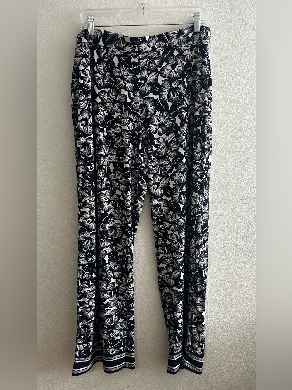 Michael Kors Blue & White Floral Pants